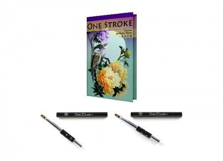 One Stroke Workbook & 2 Decorated Brushes